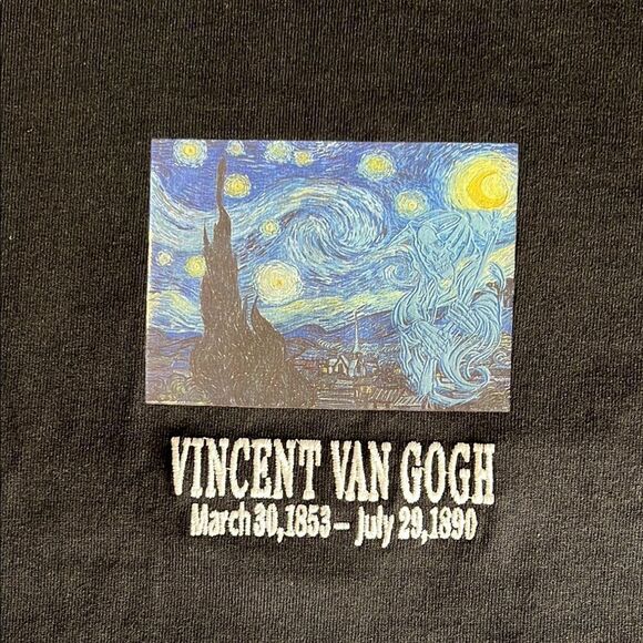 Men’s Black Short Sleeve Tee with Graphic Print - Picture 3 of 7